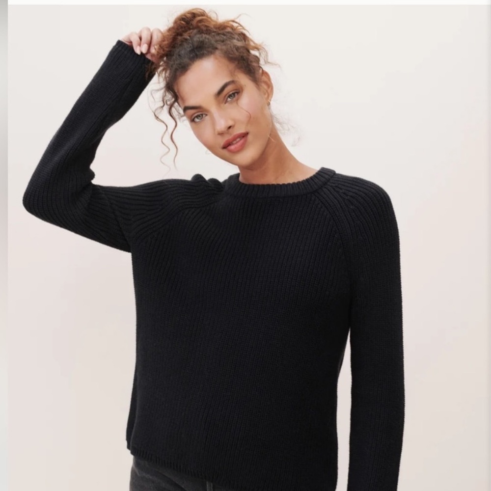 Jenni Kayne Black Cotton Sweater